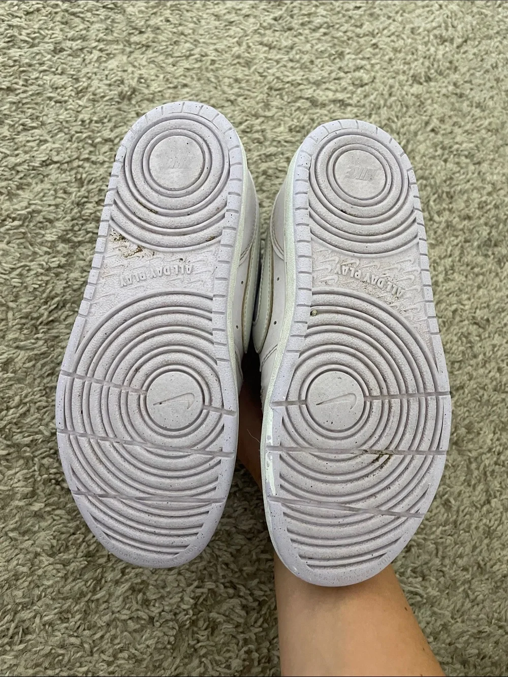 Nike Kids Velcro Sneakers with White Swoosh